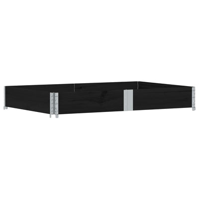 Vidaxl Palletopzetrand 150x100 cm Pino solido nero