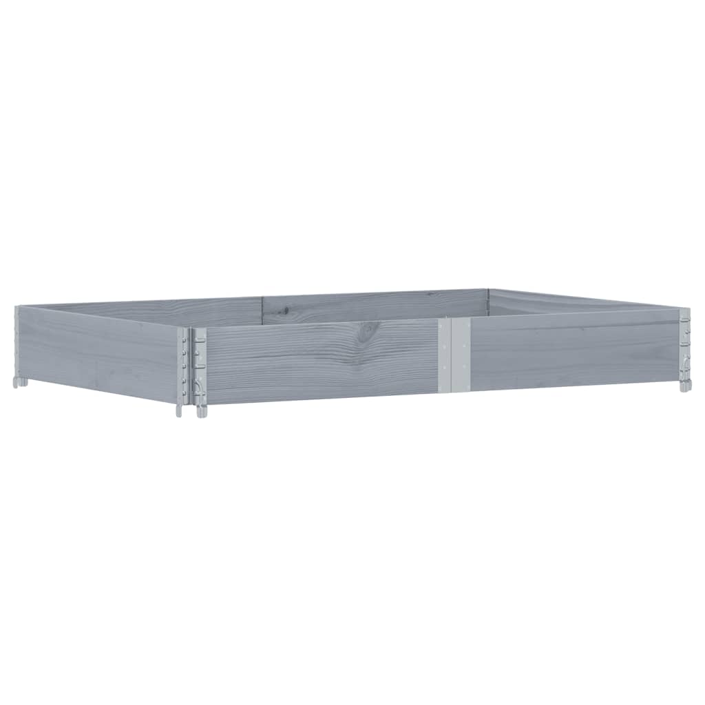 Vidaxl Palletopzetrand 150x100 cm Pine grigio