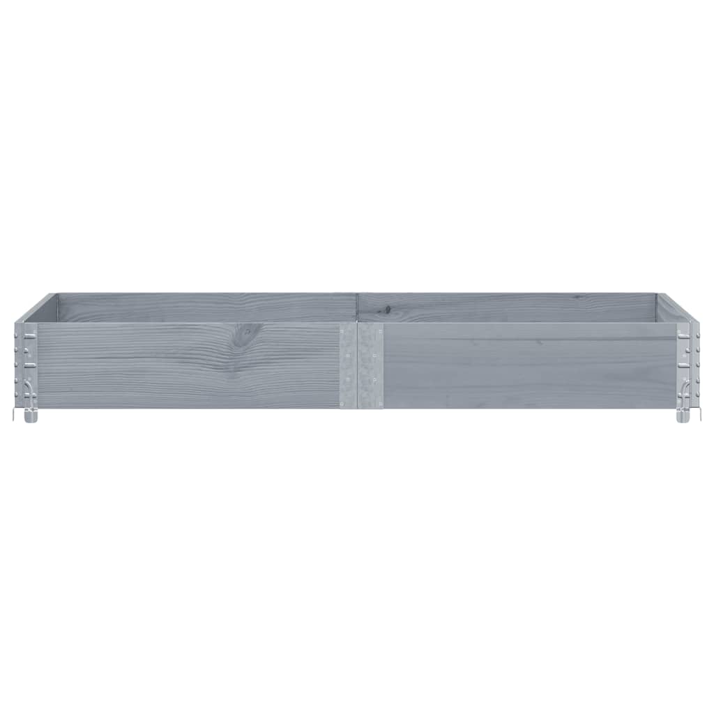 Vidaxl Palletopzetrand 150x100 cm Pine grigio