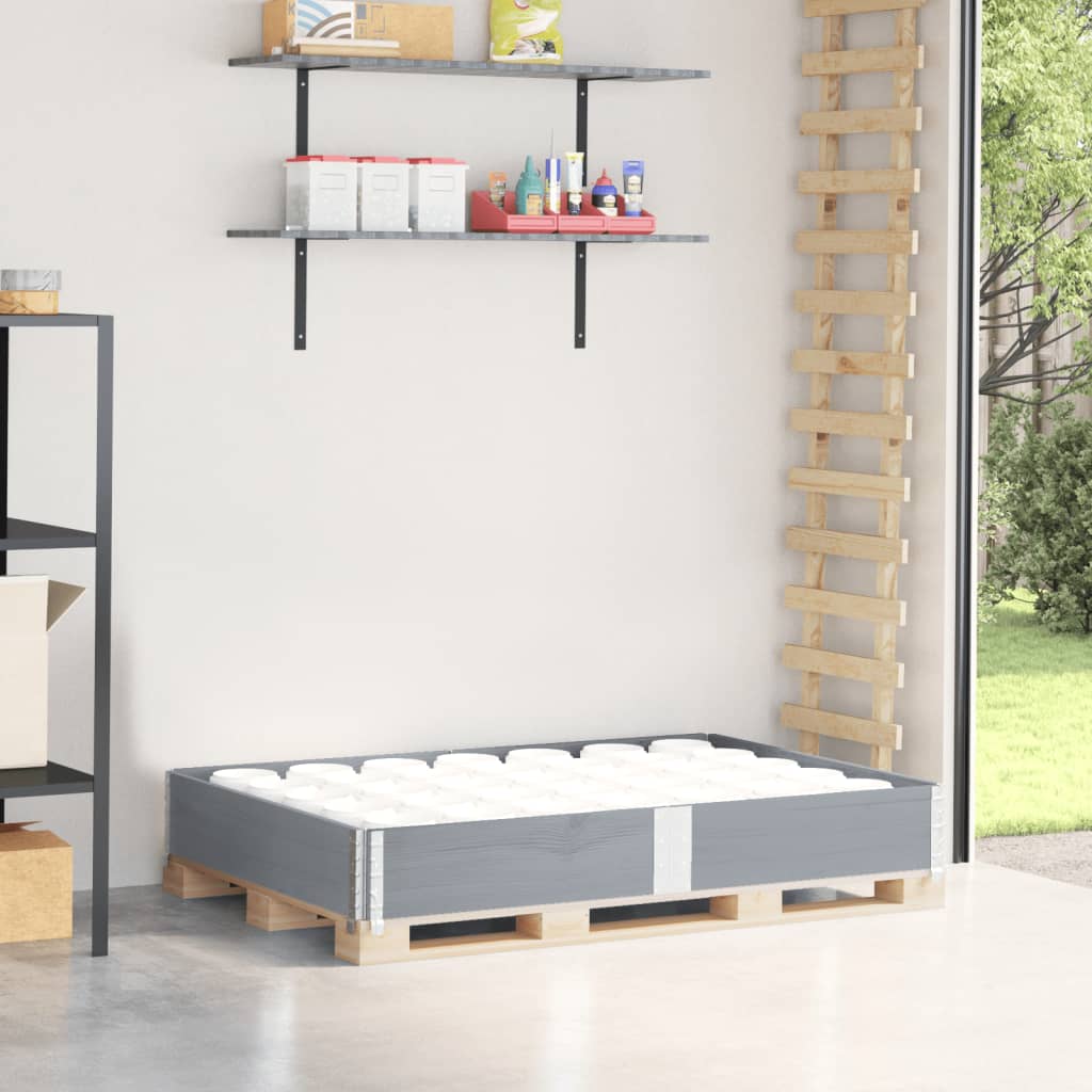Vidaxl Palletopzetrand 150x100 cm Pine grigio