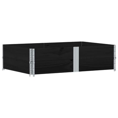 Vidaxl Palletopzetranden 2 ST 150x100 cm Pino sólido Negro Negro
