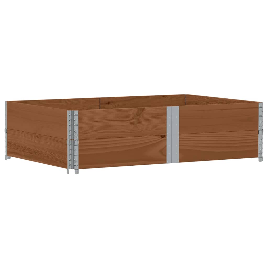 Vidaxl Palletopzetranden 2 St 150x100 cm Pinna solido marrone