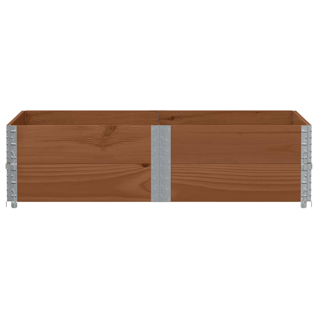 Vidaxl Palletopzetranden 2 St 150x100 cm Pinna solido marrone