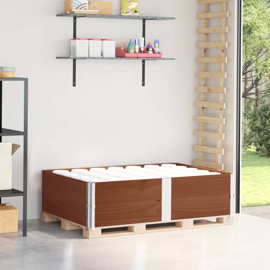 Vidaxl Palletopzetranden 2 St 150x100 cm Pinna solido marrone