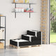 Vidaxl Plantador elevado 3 capas 120x80 cm de pino sólido negro
