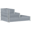 Plantador elevado Vidaxl 3 capas 120x80 cm de pino sólido gris