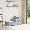 Plantador elevado Vidaxl 3 capas 120x80 cm de pino sólido gris