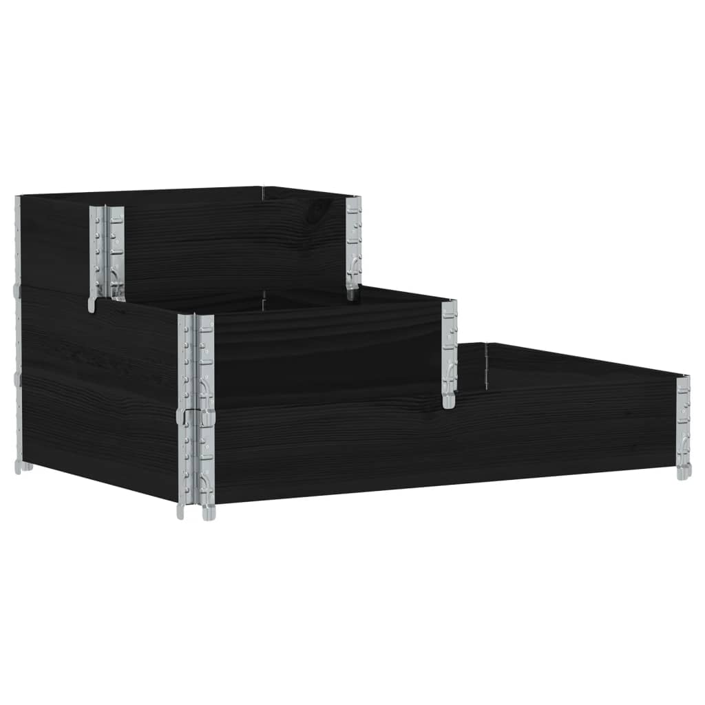 Vidaxl Avventa a piantatrice a 3 strati 120x80 cm in legno di pino solido