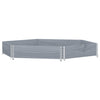 Plantador elevado Vidaxl Hexagonal 160x160 cm Pine Wood Gray
