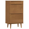 Vidaxl schoenenkast molde 59,5x35x103 cm massief grenenhout bruin