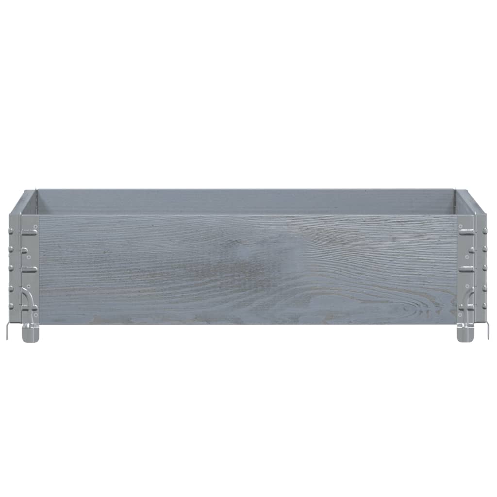 Vidaxl Planning Box 80x60 cm Solid Pine Gray