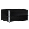 Casella di pianificazione Vidaxl 80x60 cm Pino solido nero