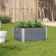 Vidaxx jardinera 80x60 cm madera maciza de pino gris