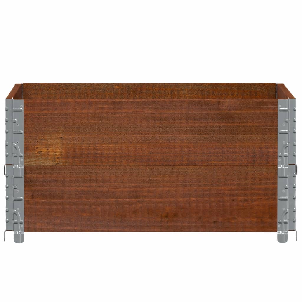 Vidaxx macetero 80x60 cm madera maciza de pino marrón