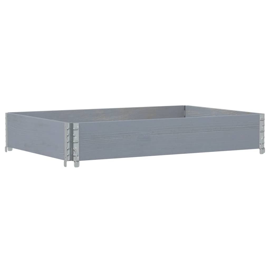 Vidaxl Planning Box 120x80 cm Solid Pine Gray