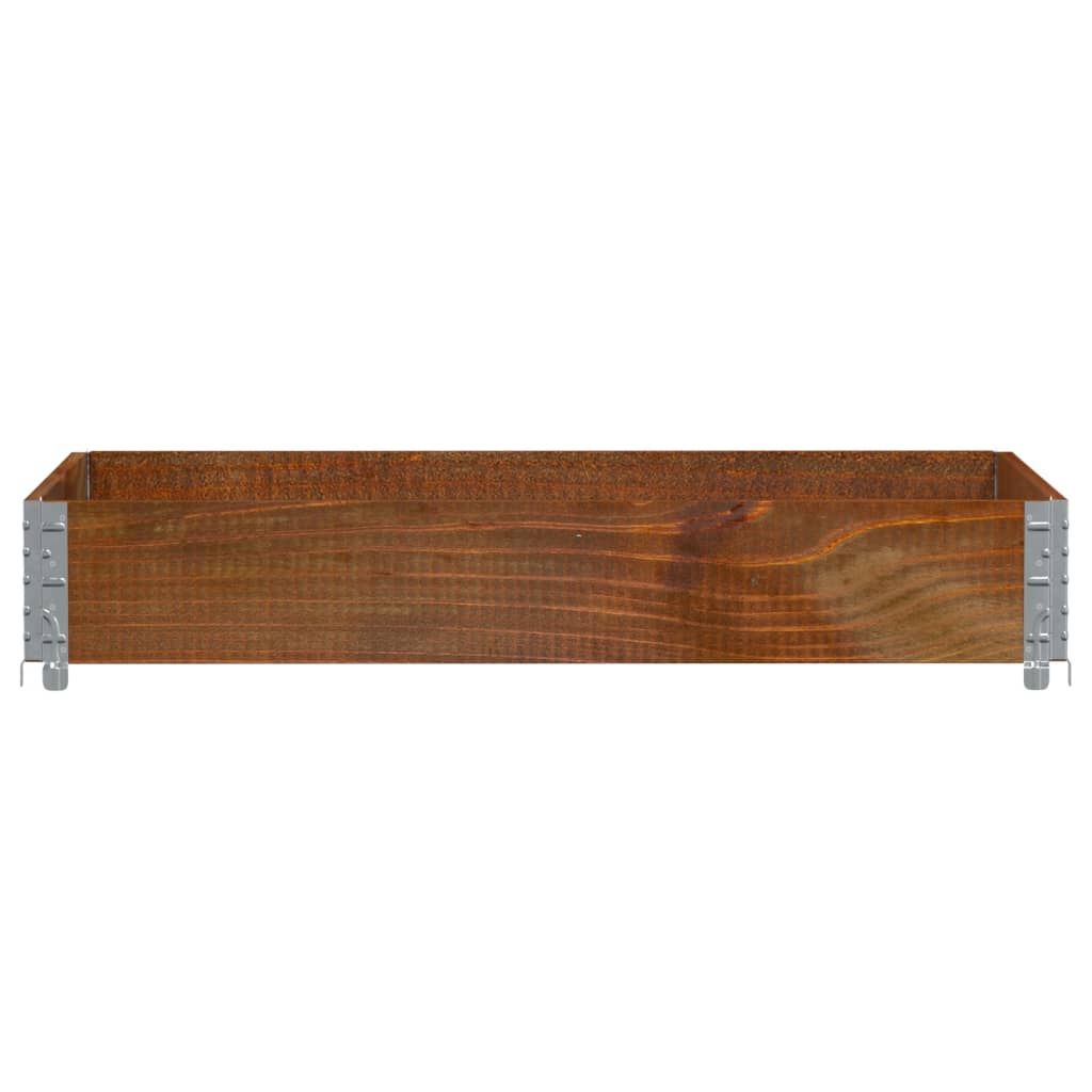 VidaXL Plantenbak 120x80 cm massief grenenhout bruin
