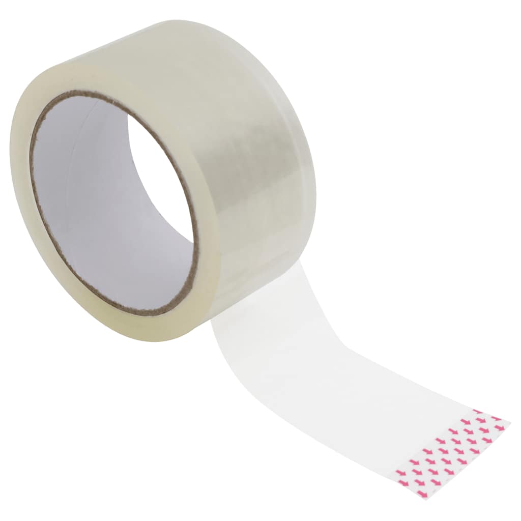 VidaXL cinta de embalaje 72uds 48 mm x 66 m transparente