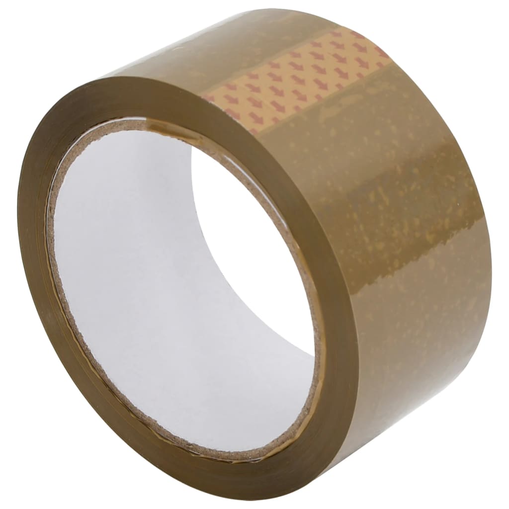 Vidaxl cintas de embalaje 72 uds 48 mm x 66 m marrón