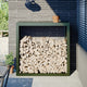 Chimenea de Vidaxl 100x40x100 cm de acero verde