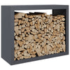 Vidaxl camino 100x40x80 cm in acciaio antracite