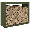 Vidaxl camino 100x40x80 cm in acciaio verde