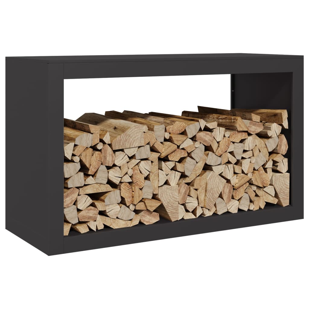 Vidaxl camino 100x40x60 cm in acciaio nero