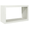 Vidaxl haardhoutrek 100x40x60 cm staal wit