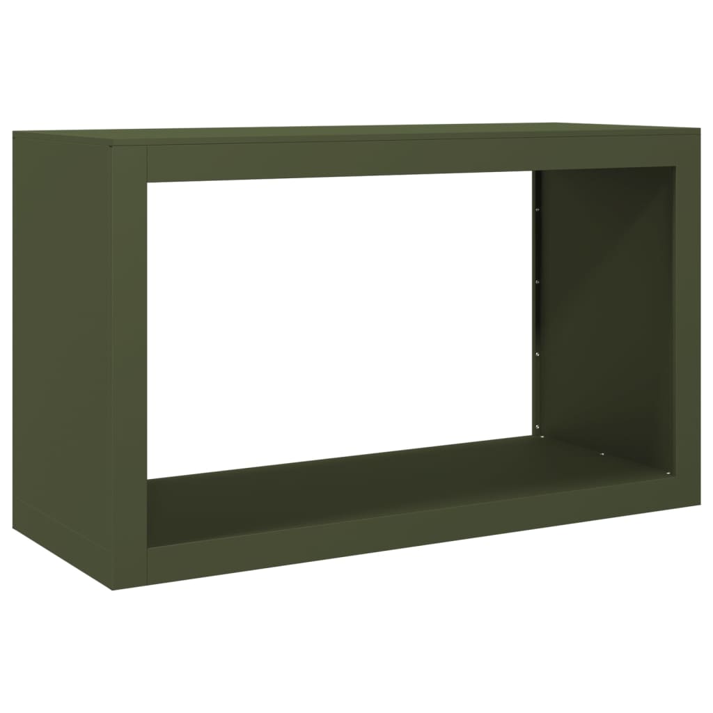 Vidaxl camino 100x40x60 cm in acciaio verde