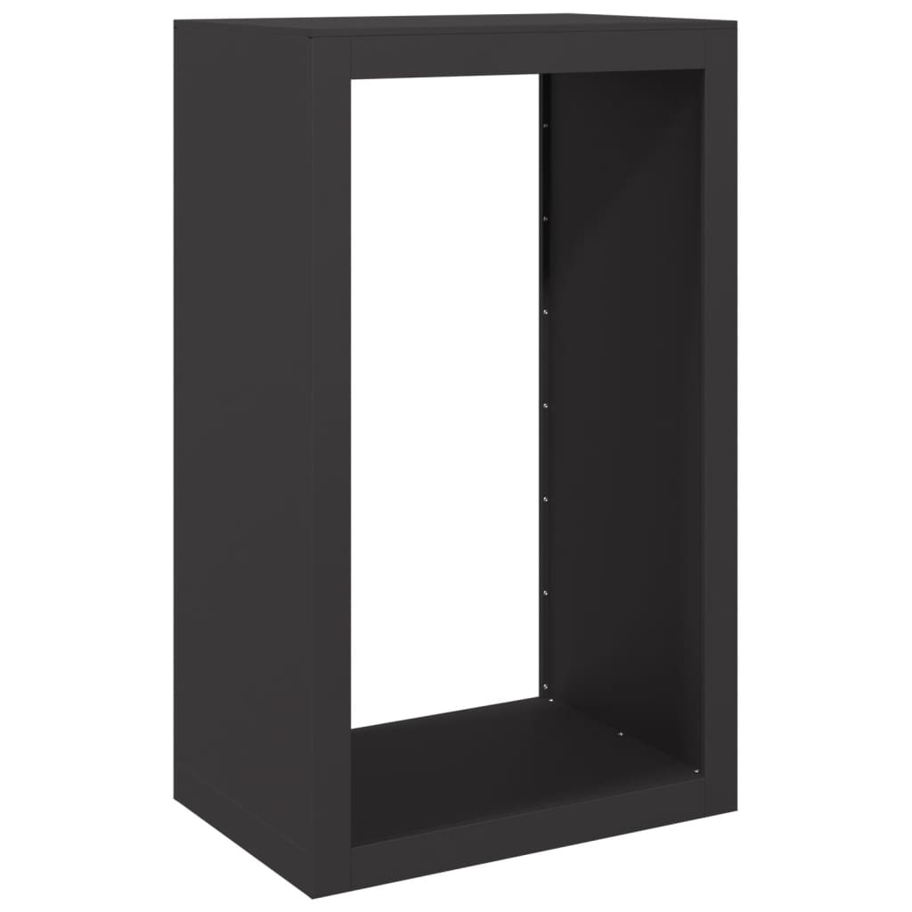 Vidaxl camino 60x40x100 cm in acciaio nero