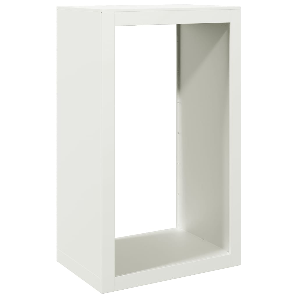 Chimenea de Vidaxl 60x40x100 cm de acero blanco