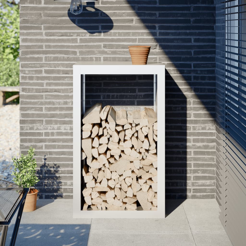 Chimenea de Vidaxl 60x40x100 cm de acero blanco