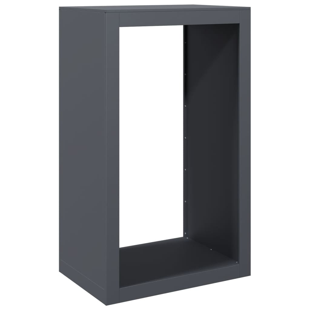 Vidaxl camino 60x40x100 cm in acciaio antracite