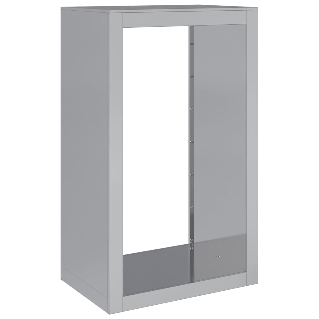VIDAXL camino 60x40x100 cm in acciaio zincato