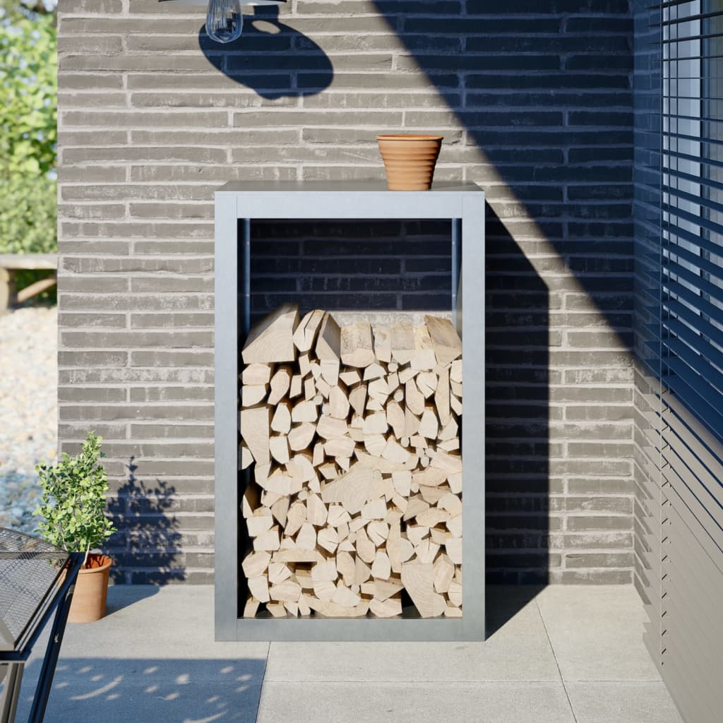 VIDAXL camino 60x40x100 cm in acciaio zincato
