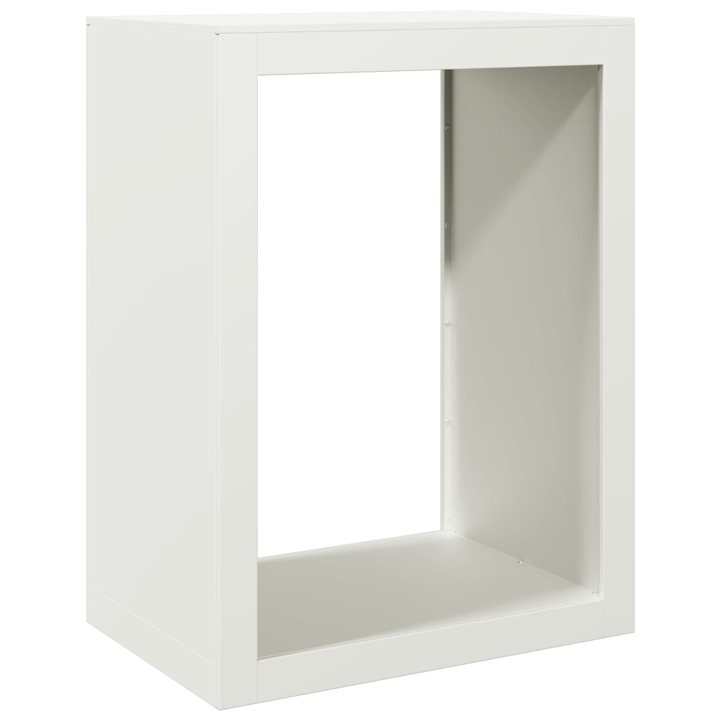 Chimenea de Vidaxl 60x40x80 cm de acero blanco