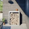 Chimenea de Vidaxl 60x40x80 cm de acero blanco