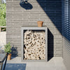 Chimenea de Vidaxl 60x40x80 cm de acero inoxidable