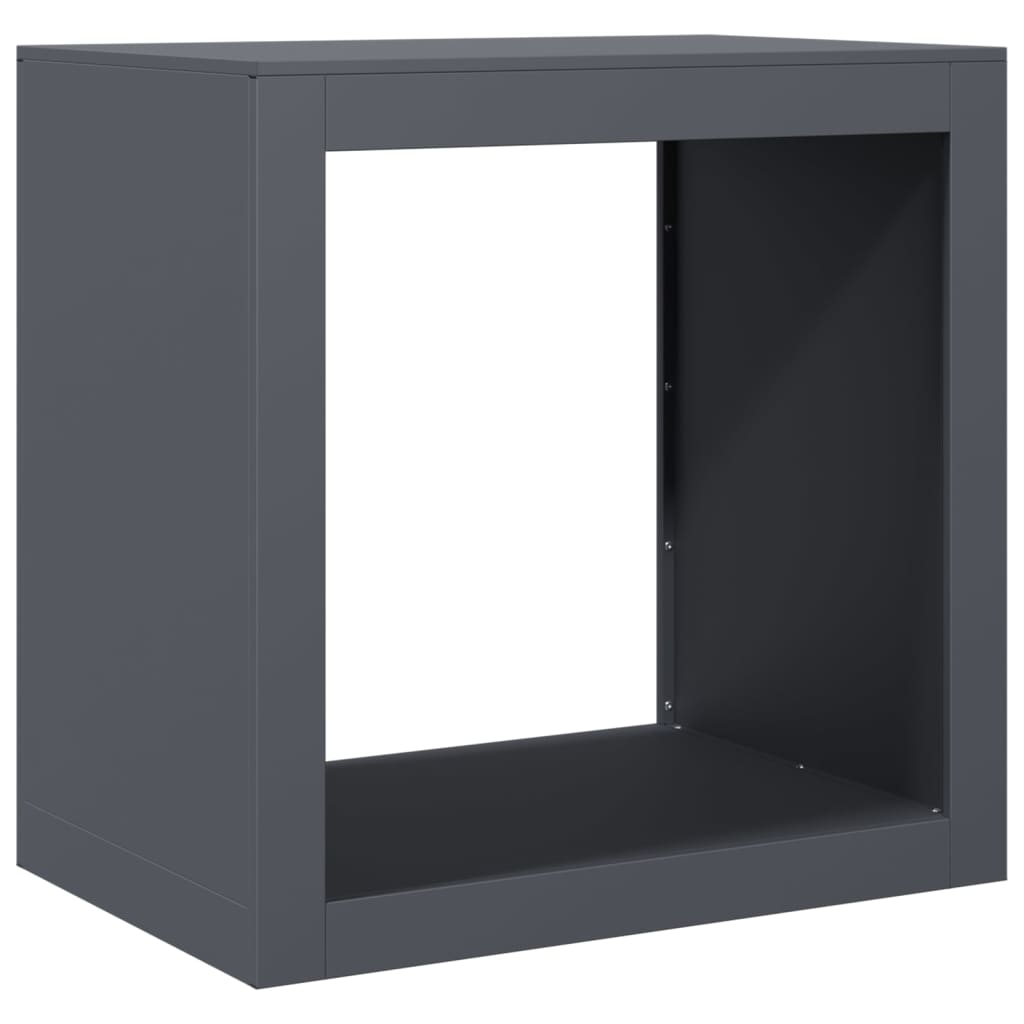 Vidaxl camino 60x40x60 cm in acciaio antracite