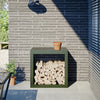 Chimenea de Vidaxl 60x40x60 cm de acero verde