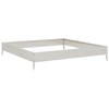 Plantador Vidaxl elevado 100x100x18.5 cm de acero inoxidable
