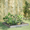 Vidaxl Planter Insertar 100x100x18.5 cm de acero galvanizado