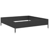Plantador Vidaxl elevado 100x100x26 cm de acero negro