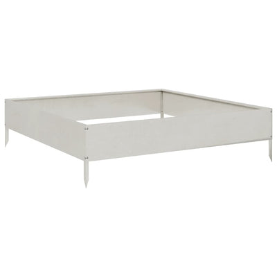 Vidaxl fioriera raccolta 100x100x26 cm in acciaio inossidabile