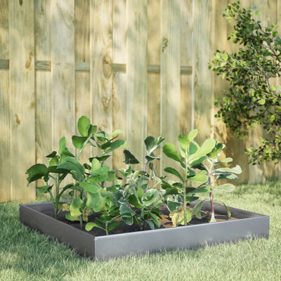 Vidaxl plantenbak verhoogd 100x100x26 cm gegalvaniseerd staal