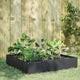 Fioriera Vidaxl Insentata 100x100x33,5 cm in acciaio antracite