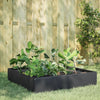 Plantador Vidaxl Insentado 100x100x33.5 cm de acero antracita