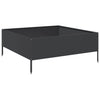 Plantador Vidaxl elevado 100x100x25 cm de acero negro