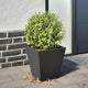 Vidaxl Planning Box 30x30x30 cm de acero negro