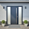 Vidaxl fioriere 2 St 30x30x30 cm acciaio bianco
