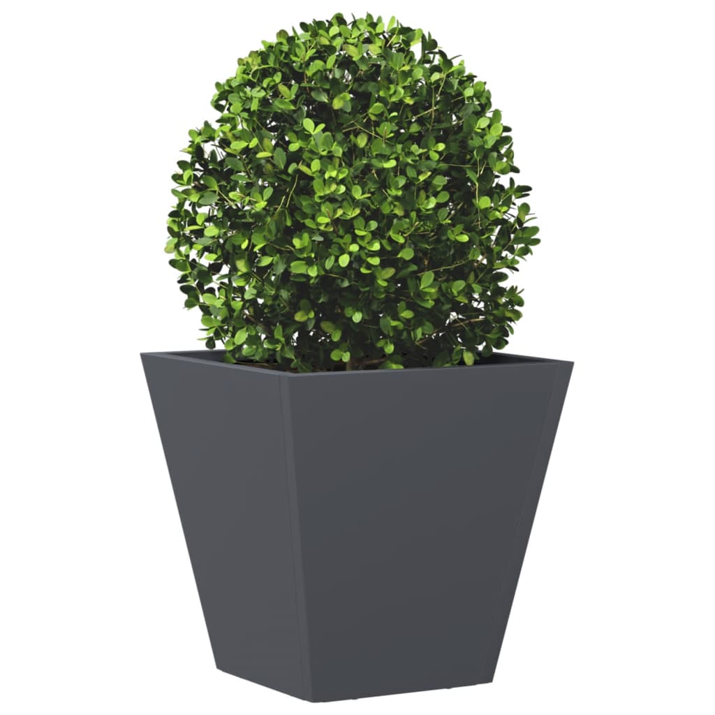 Fioriera Vidaxx 30x30x30 cm acciaio antracite